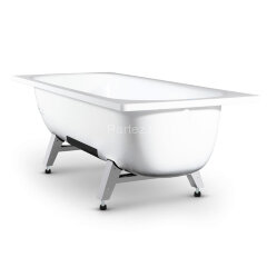 Ванна стальная ВИЗ MARION с опорной подставкой 160х70х40 без ранта, белый ирис (M-61903)