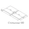 Столешница под раковину Aquaton Либерти 100 дуб эльвезия (1A281103LYC70)