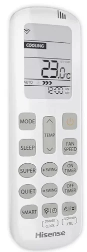Инверторная сплит-система Hisense ZOOM DC Inverter 2023 AS-07UW4RYRKB00 (комплект)