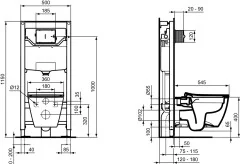 Промо комплект Ideal Standard I.life B состоящий из подвесной унитаз i.life B, тонкое сидение Ideal 
