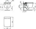 Промо-комплект BLEND CUBE 3 в 1, состоящий из подвесной унитаз, сиденье и инсталяции (M368601)