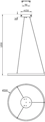 Подвесная люстра Escada 10254/1LED Silver APP