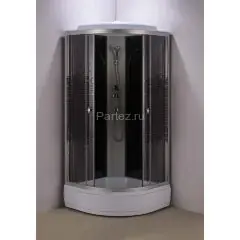 Душевая кабина Loranto 80x80x215 поддон 25 см, 4 мм прозрачное стекло с рисунком &quot;мозайка&quot; (CS-800-25ТМ/М)