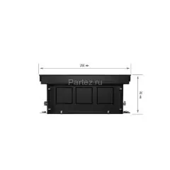 Конвектор внутрипольный Royal Thermo ATRIUM-90/200/1400-DG-U-BL