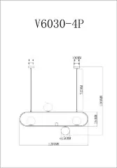 Подвесной светильник Moderli V6030-4P