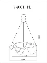 Подвесной светильник Moderli V4081-PL