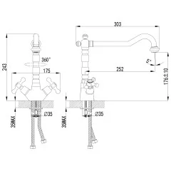 Смеситель Lemark Standard LM2109C для кухни