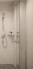 Ручка для душевой двери Hansgrohe AddStoris Шлифованный черный хром (41759340)