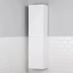 Пенал подвесной Итана Alexa 40 400х316х1600 левый, белый глянец (CS00080604)