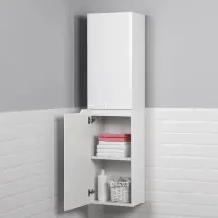 Пенал подвесной Итана Alexa 40 400х316х1600 левый, белый глянец (CS00080604)