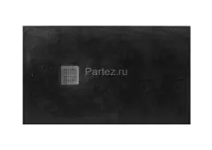 Душевой поддон Roca TERRAN 1200x700 с сифоном и решеткой, черный (AP1014B02BC01400)