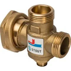 Термостатический смесительный клапан G 1"M-G 1"1/2 F-G 1"M 70°С Stout
