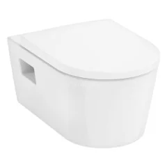 Унитаз подвесной Hansgrohe EluPura Original S 540х360 безободковый, с сиденьем без микролифта, белый