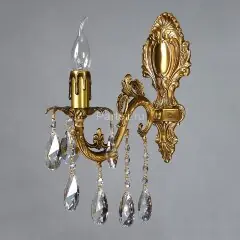 Бра Ambiente 2118/1 AB Leaf crystal