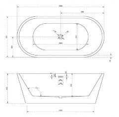 Акриловая ванна ABBER AB9203-1.6