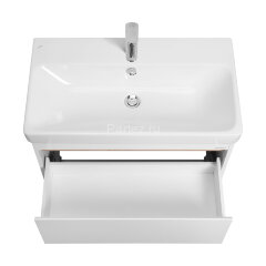 Тумба под раковину Акватон Марти 80 см, подвесная, цвет белый (1A283201MY010)