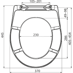 Сиденье для унитаза Alcaplast, Duroplast, крепление металл, быстросъемное, белый (A602)