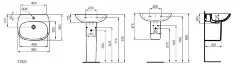 Раковина Ideal Standard TESI 55 см, белая (T352301)