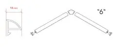 Декоративная планка Ravak 6/1100 белая (XB441100001)