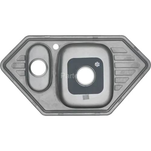 Мойка 9550C MELANA 0,8/180 1,5-я чаша врезная угловая с сифоном (222 С t *7)