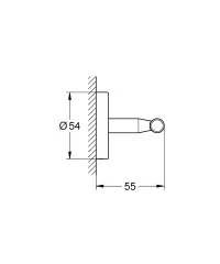 Крючок Grohe Bau Cosmopolitan, Хром (40461001)