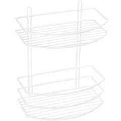 Полка корзина Fixsen, двухэтажная, белая (FX-720W-2)