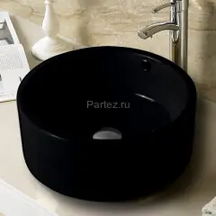 Накладная раковина melana mln-7076b (черная)