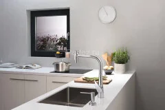 Диспенсер для жидкого мыла Hansgrohe, встраиваемый, хром (40448000)