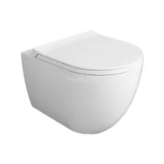 Унитаз подвесной Simas Vignoni 370х480х340 безободковый, с креплением F85, укороченный XS, белый (VI