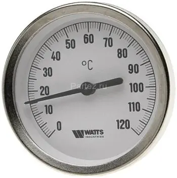 Термометр биметаллический F+R801 OR 100mm 0-120°C G1/2 50mm		