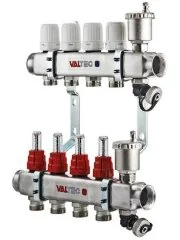 Коллекторная группа НЕРЖ. с расходомерами в сборе 1&quot;х11х3/4&quot;EK VALTEC