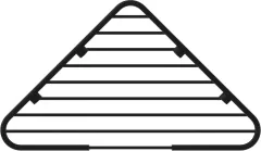 Полочка угловая Ideal Standard IOM, с крепежом, черный (A9105XG)
