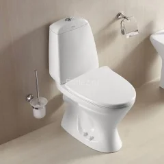 Унитаз-компакт Azario AZ-2037-P 690х345х810 напольный, с быстросъемным сиденьем микролифт, белый (AZ