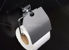 Держатель туалетной бумаги Fixsen Kvadro с крышкой, хром (FX-61310)