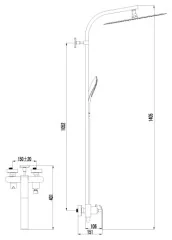 Смеситель Lemark Melange LM4960CW для душа