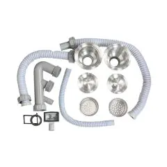 Двойной Сифон для мойки ProfLine AISI 304 Ø3 1/2