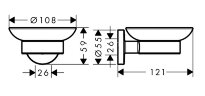 Мыльница Hansgrohe Logis Universal, Хром (41715000)