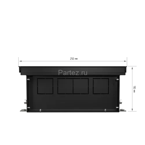 Конвектор внутрипольный Royal Thermo ATRIUM-110/250/2600-DG-U-BL