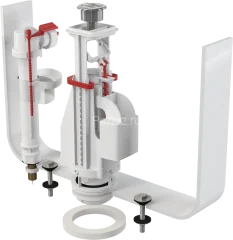 Выпускной комплект Alca Plast, с двойной кнопкой, хром (SA08ASK 3/8&quot; CHROM)
