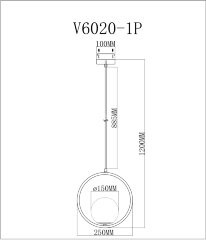 Подвесной светильник Moderli V6020-1P