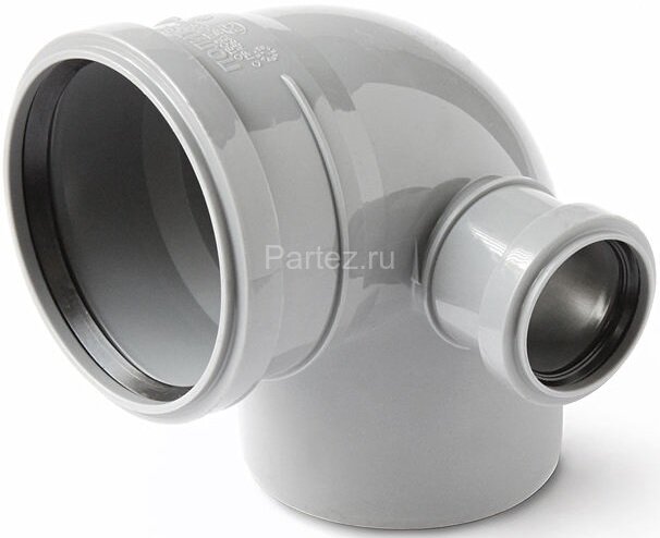 Отвод ПП D110 с выходом 50 правый