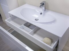 LAKS Раковина 1000 мм, литой мрамор