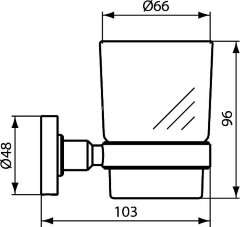 Набор аксессуаров для ванной комнаты Ideal Standard Silk Black IOM, черный матовый (A9245XG)
