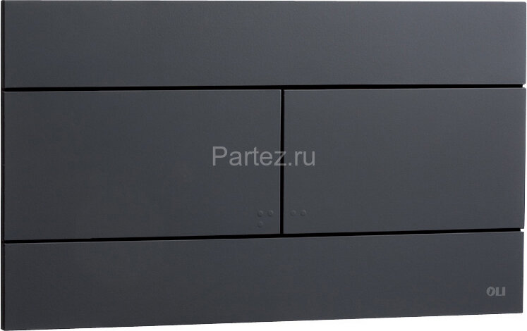 Кнопка смыва OLI SLIM механическая, двойная , пластик, черная (CG23000886040)