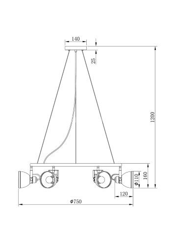 Подвесная люстра Freya FR4003PL-06W