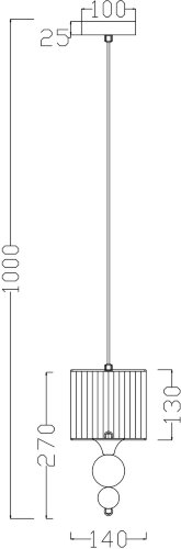 Подвесной светильник Freya FR5093PL-01CH