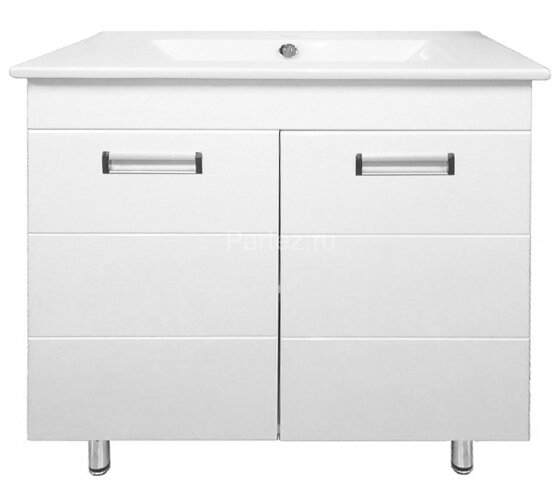 Комплект тумба Loranto Дина 75 (750х810х460) с раковиной QUADRO 75