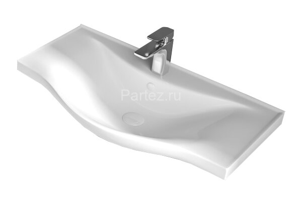 Раковина Lapino BASIC 100, белая (100X45X17,5)
