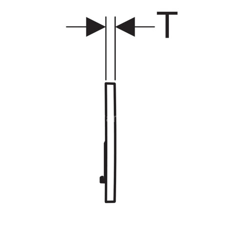Кнопка смыва Geberit SIGMA для инсталляции, пластик, цвет Хром