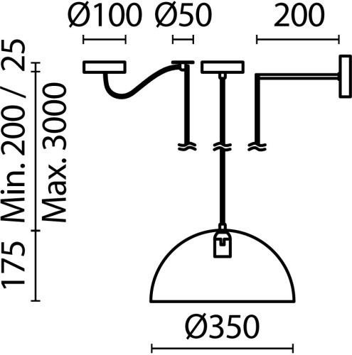 Подвесной светильник Maytoni MOD168PL-01GR